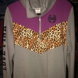 PINK Half-Zip Pullover